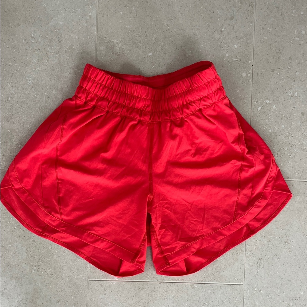 Lululemon Athletica Vibrant Red Track That Midrise Short